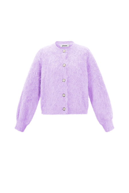Tricot En Fibre De Polyester Femme Cardigan Tricoté Décontracté Couleur Unie 2