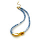 Collier en or à arc irrégulier 