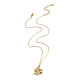 Collier d'escargot doré 