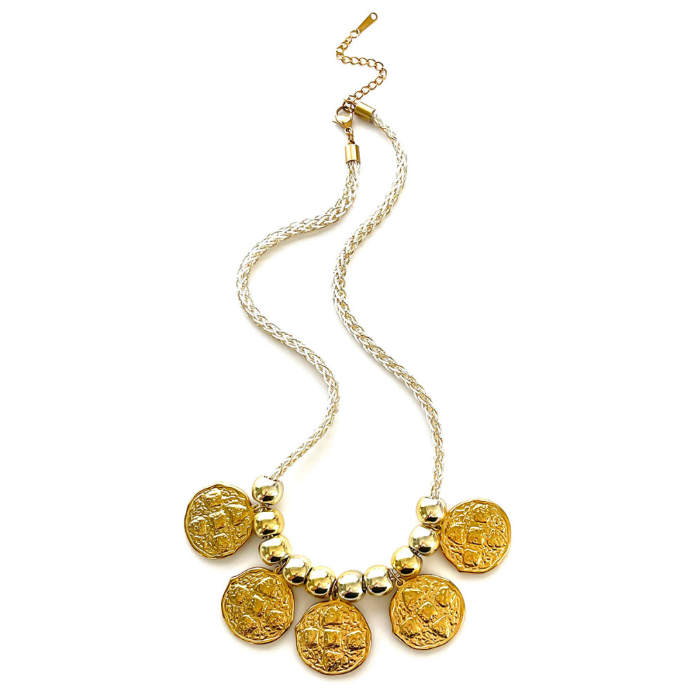 Collier Pendentif Cœur Couleur Or (1 Pièce) 