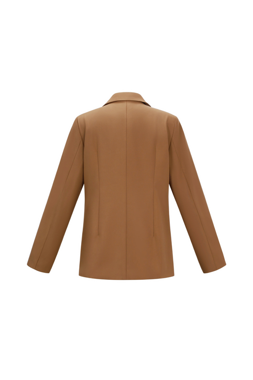 Tissu Polyester Fibre Ensemble De Costume Femme Élégant Couleur Unie Automne/Hiver h5Image5
