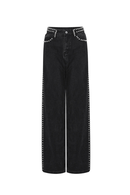 Tissu Coton Femmes Pantalon Droit Rue Couleur Unie 2