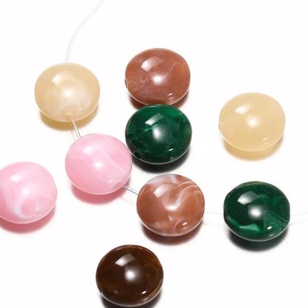 1 Sachet De Perles Acryliques Rondes Pour Bijoux