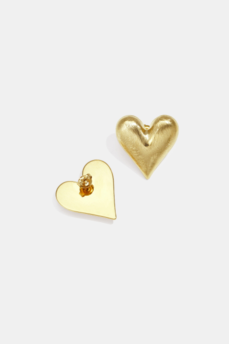 Boucles d'oreilles à tige en forme de cœur, série simple et décontractée, bijoux pour femmes