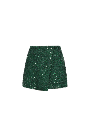 Tissu En Fibre De Polyester Femme Jupe Mini Élégante Paillettes Ensemble 2 Pièces h5 Image2