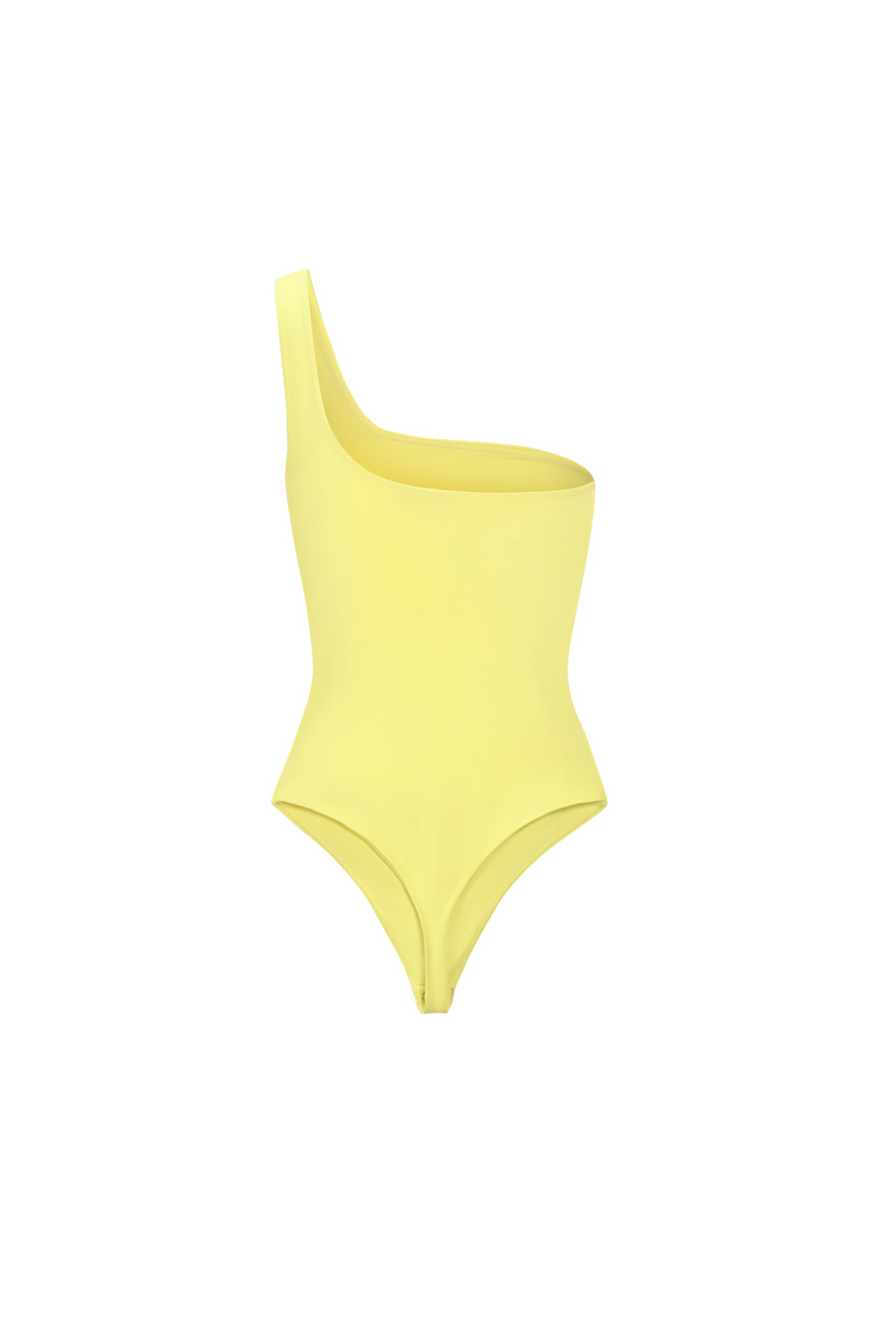 Body Shapewear En Nylon Tricoté À Épaule Unique Printemps/Été Couleur Unie Image2