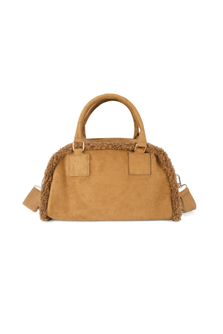 Sac à bandoulière avec détails en peluche