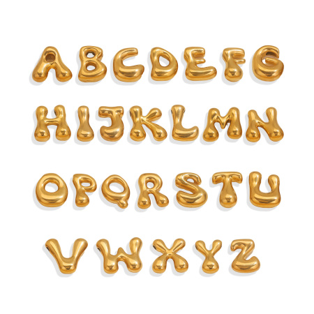Pendentif femme étanche en acier inoxydable, personnalisable avec une lettre (1 pièce)