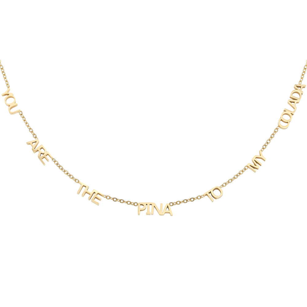 Collier Tu Es La Pina De Ma Colada 