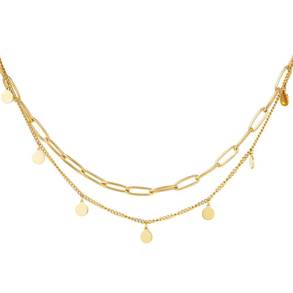 Collier Chaîne Cercle Or 