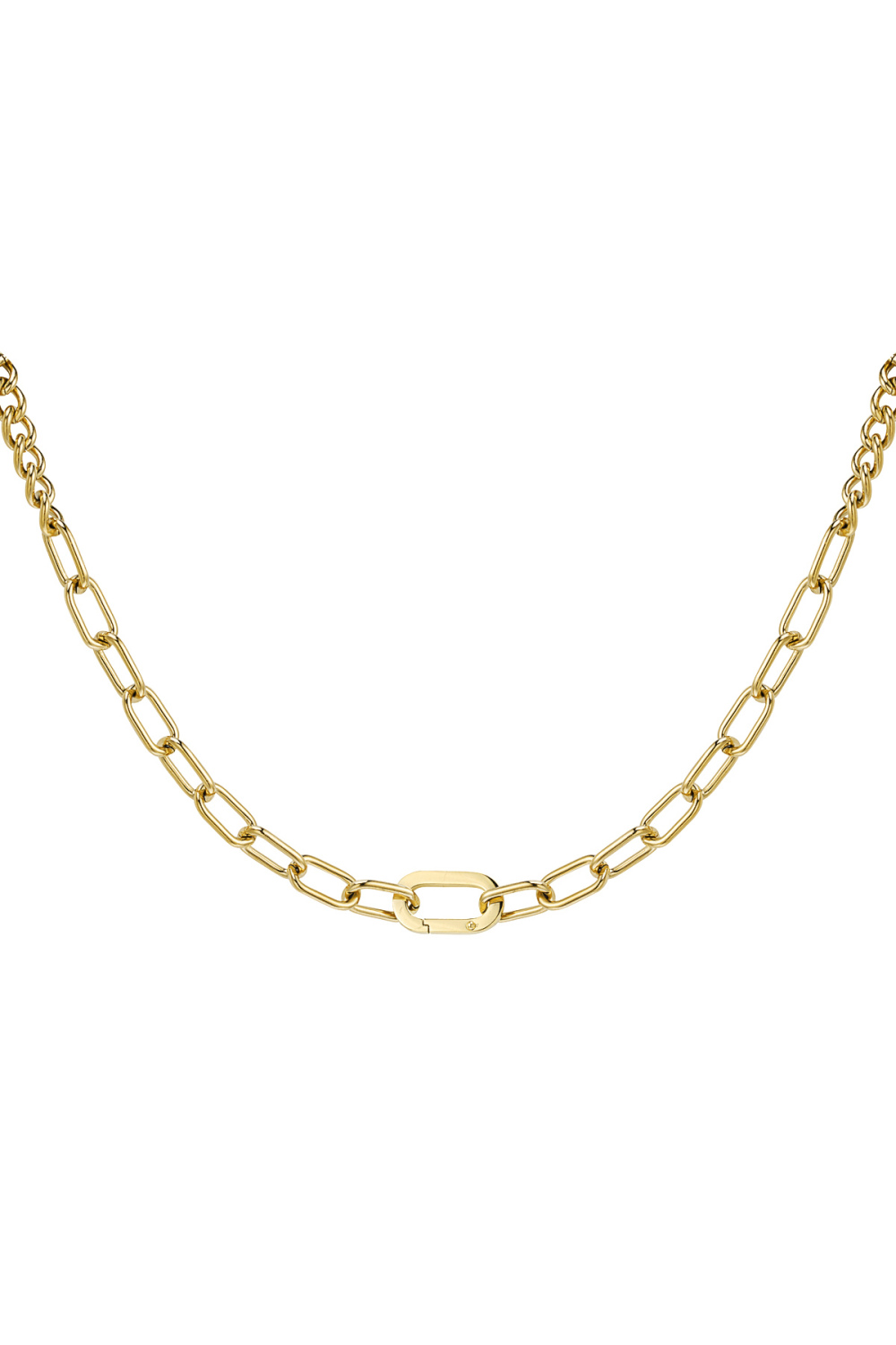 Collier Chunky - Acier Inoxydable Doré 