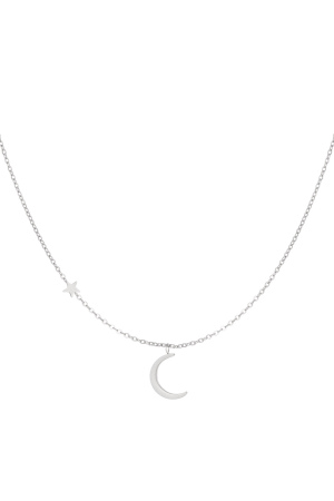Collier Lune Avec Étoile h5 