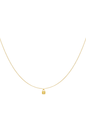 Collier Avec Pendentif Serrure - Argent 925 h5 