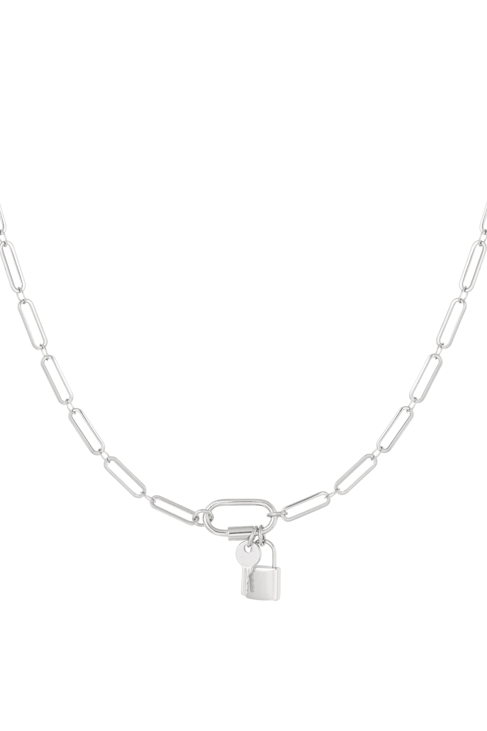 Maillons De Chaîne Avec Cadenas Et Clé