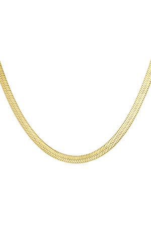 Collier Plat Tressé - Doré h5