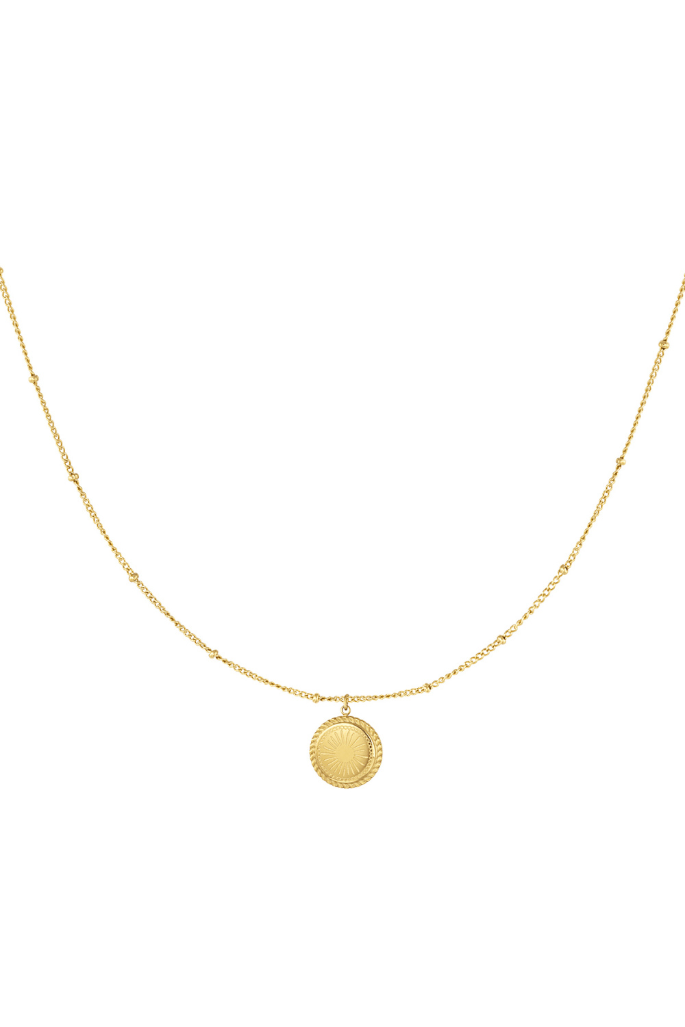 Collier Double Pièce Ronde 