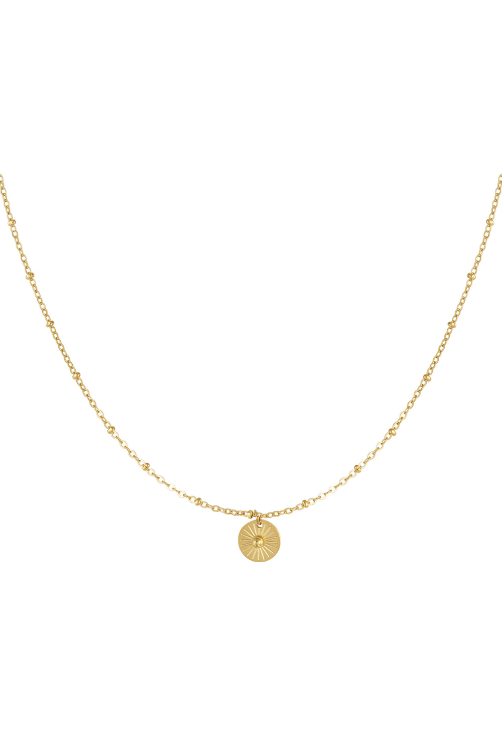 Collier Avec Pièce Ronde 