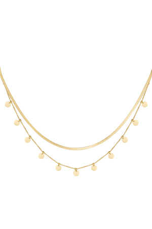 Collier Double Rang Cercles h5 