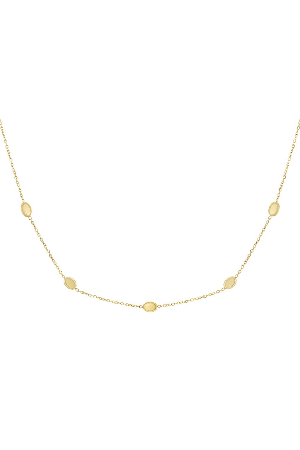 Collier Avec 5 Pierres 