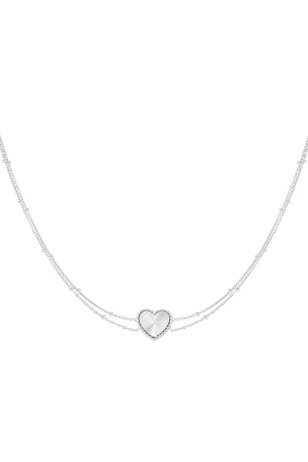 Collier Coeur Avec Boules 
