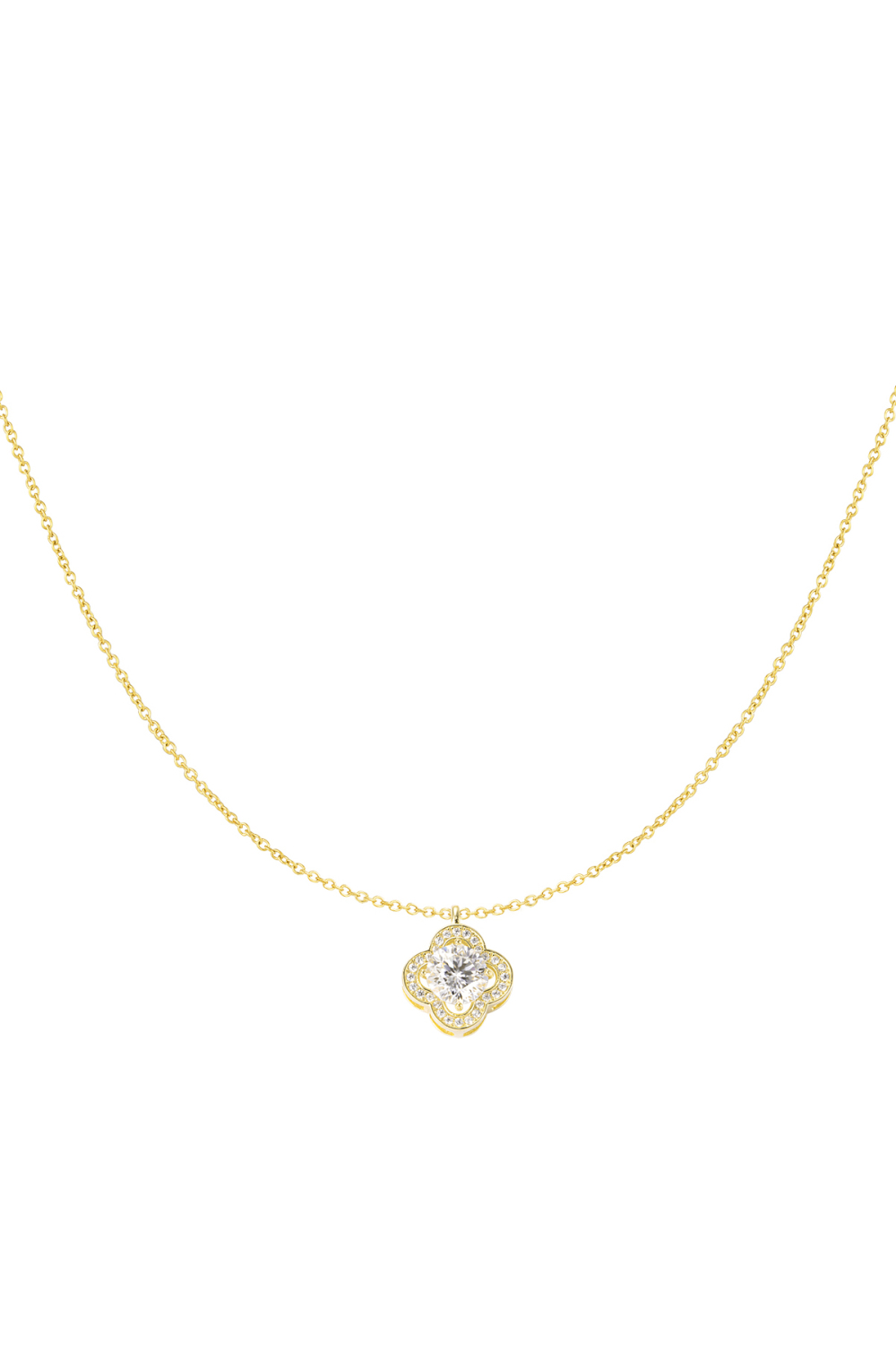 Collier Pierre De Trèfle 