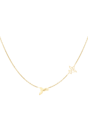 Collier 2 Oiseaux - Doré h5
