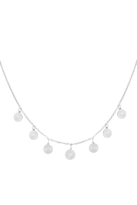 collier pièces coeurs