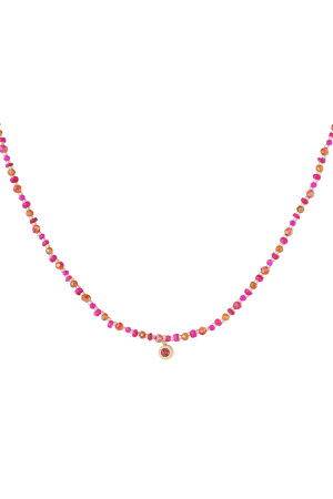 Charm Chaîne De Perles - Rose/Orange h5 