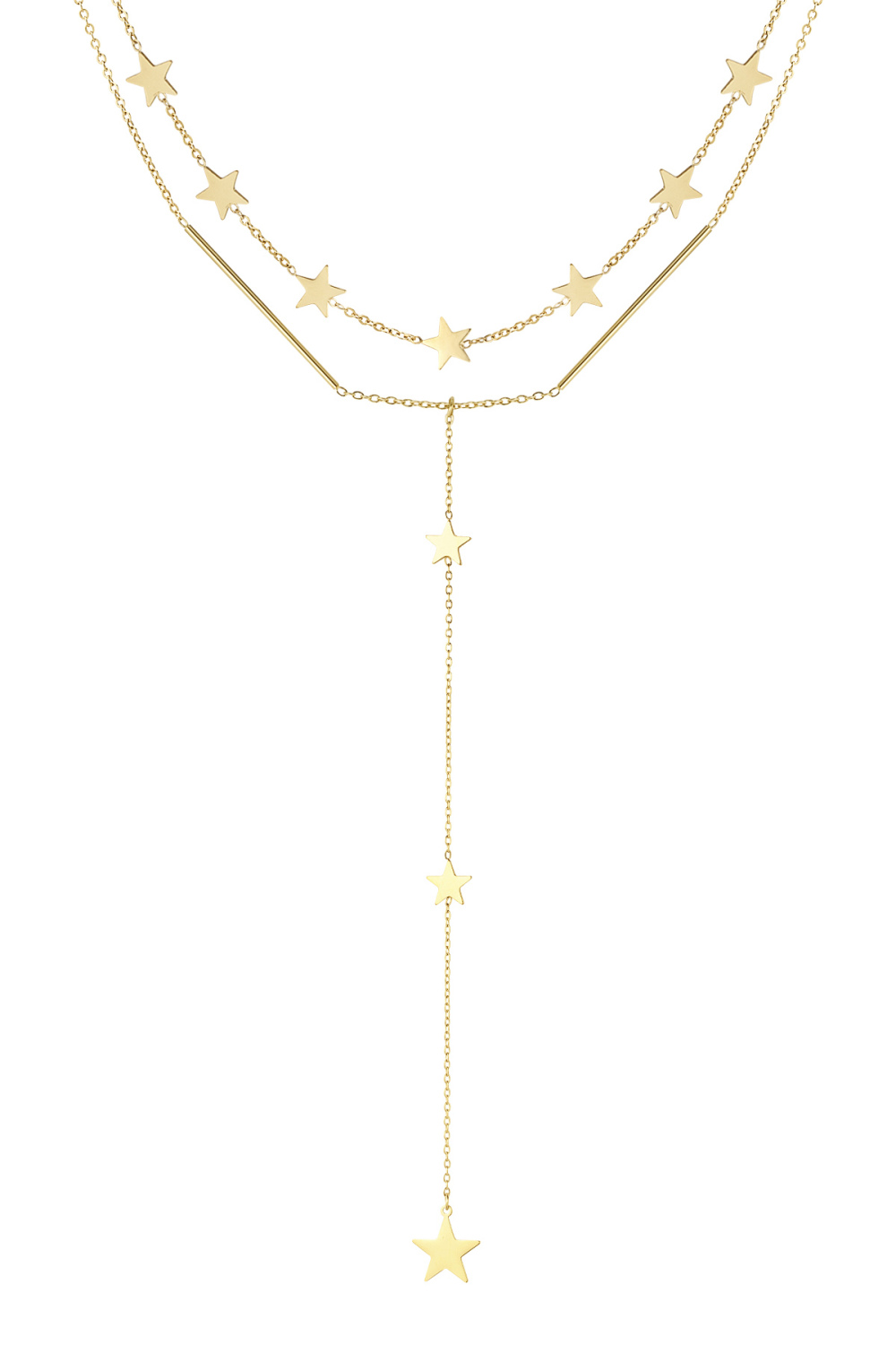 Collier Centre De Table Étoiles - Doré