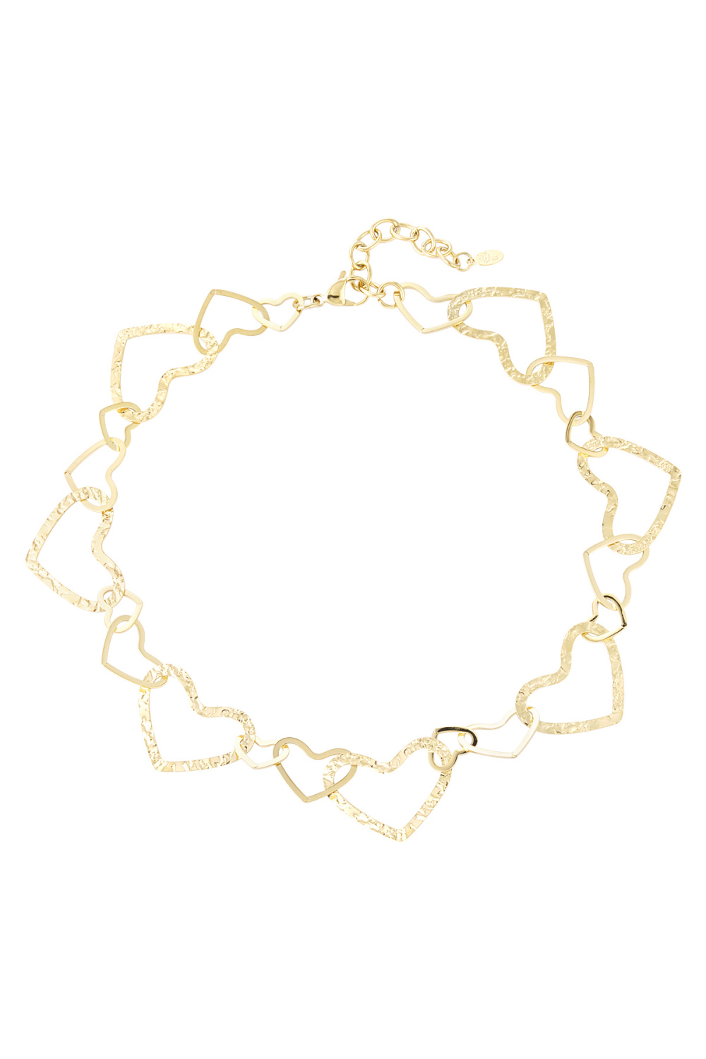 Collier Coeurs Connectés Doré 