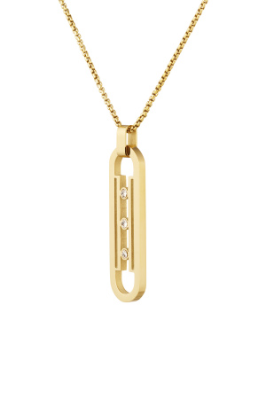Collier Lien Pierres - Doré h5 Image2