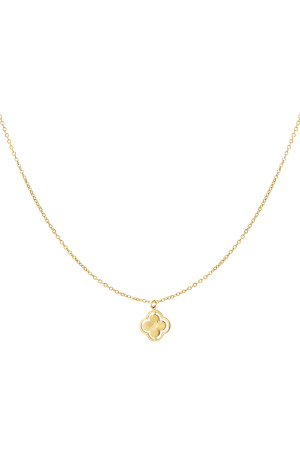 Collier Double Trèfle - Doré h5 