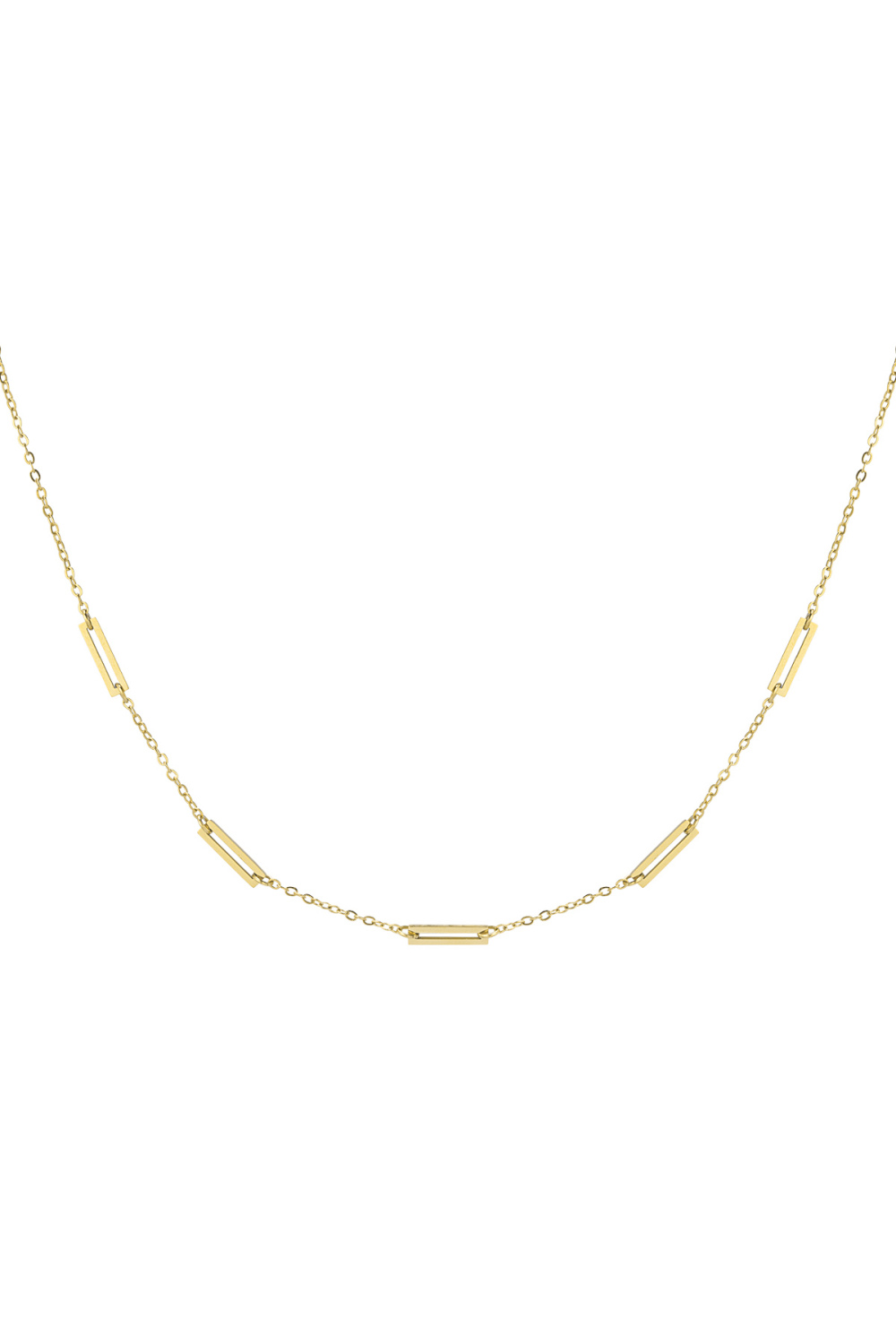 Collier 5 Maillons Doré 