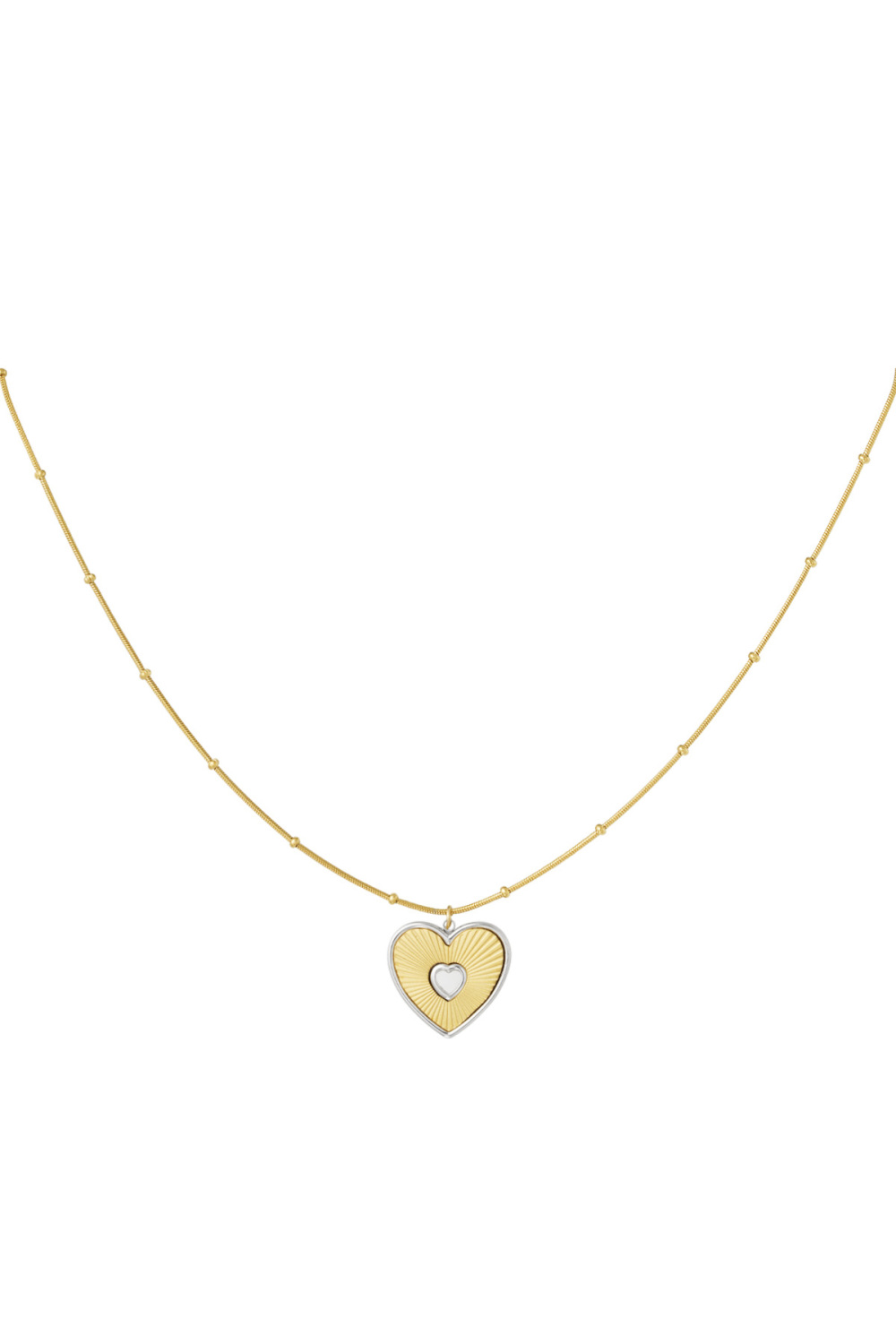 Collier Amoureux Coeur - Doré 