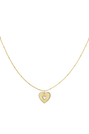 Collier Amoureux Coeur - Doré h5 