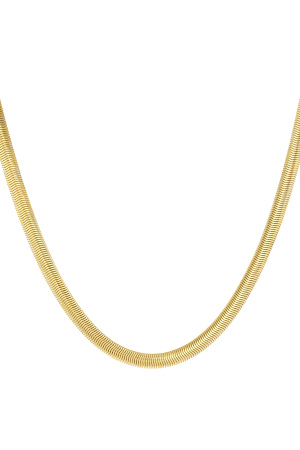 Chaîne Unisexe Plate Avec Structure - Couleur Or-6.0Mm h5
