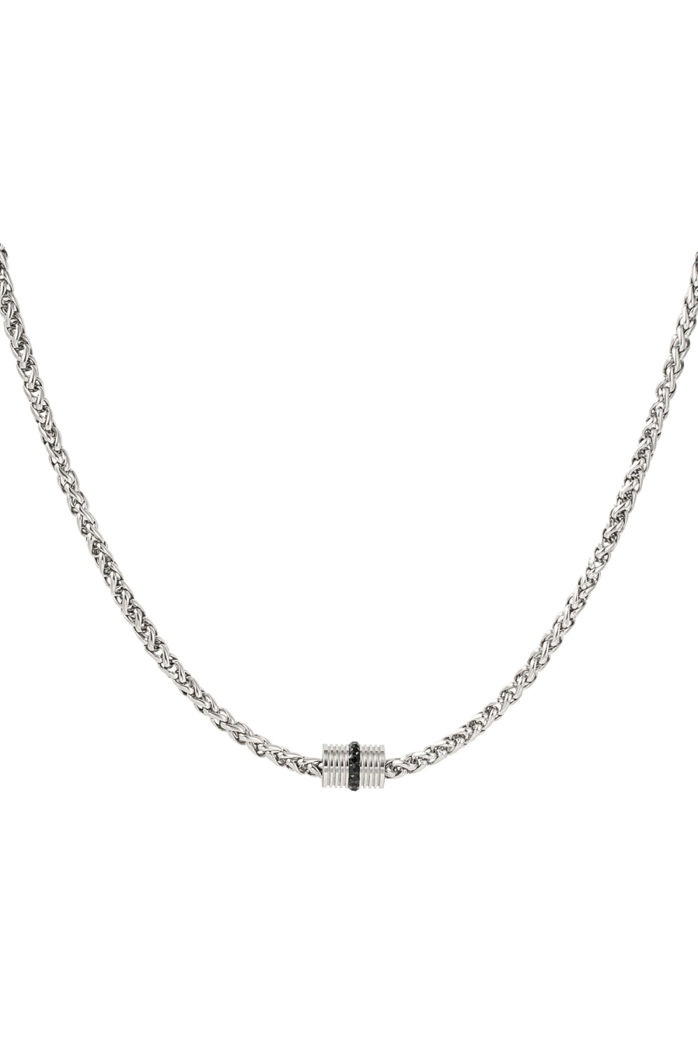 Collier Homme Torsadé Avec Breloque