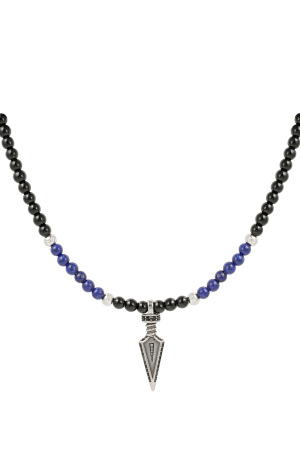 Collier Perles Avec Breloque Homme h5