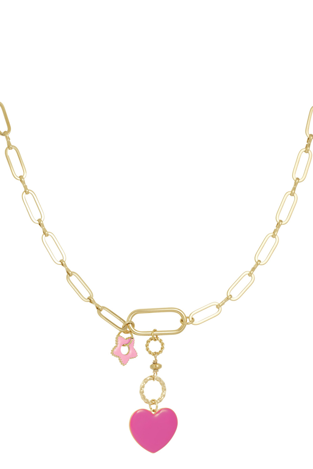 Collier Fleur À Coeur 