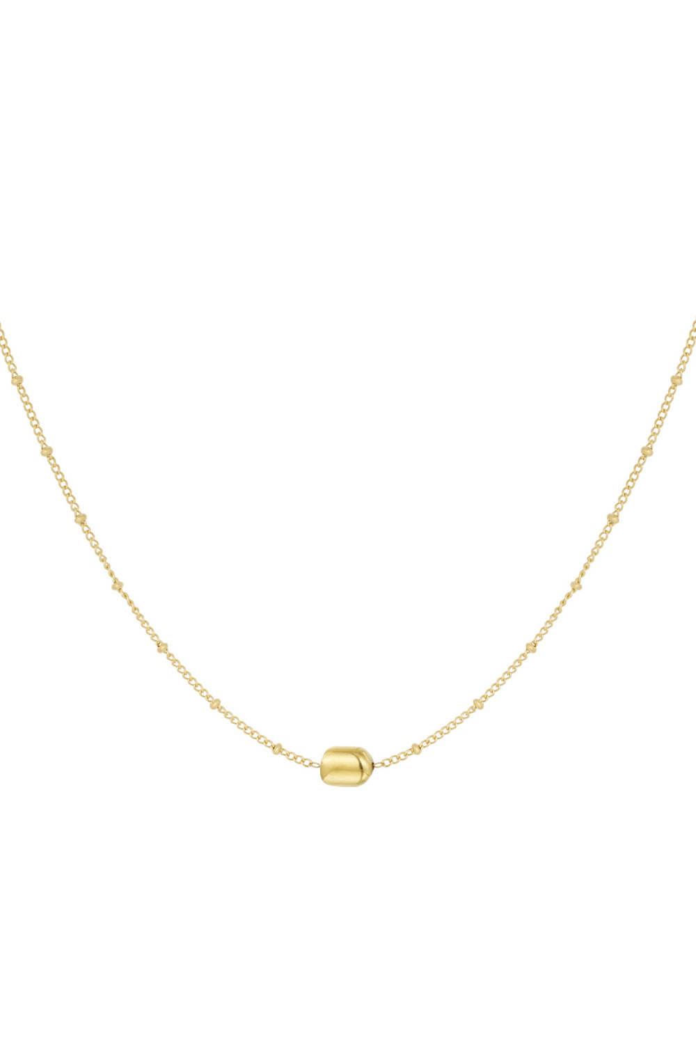 Collier Simple Avec Boules - Doré  