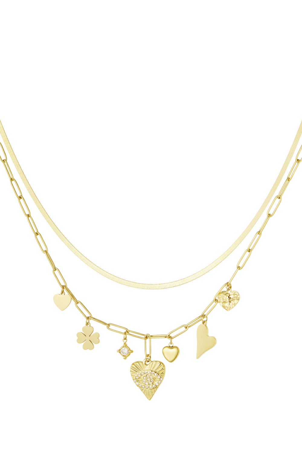 Collier Charm Numéro Porte-Bonheur 7 - Doré (Pack With Plastic Bag) 