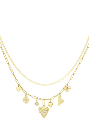 Collier Charm Numéro Porte-Bonheur 7 - Doré (Pack With Plastic Bag) h5 