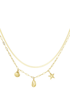 Collier Charm Bord De Mer - Doré h5 