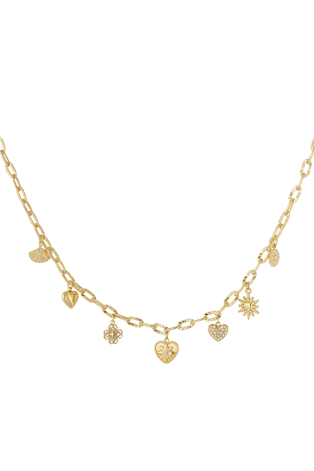 Collier À Breloques Style Quotidien - Doré 