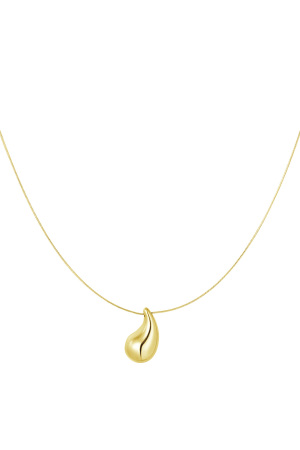 Collier Fin Avec Breloque Goutte h5 