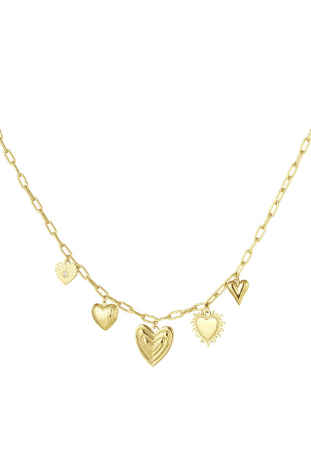 collier charm coeurs pour la victoire