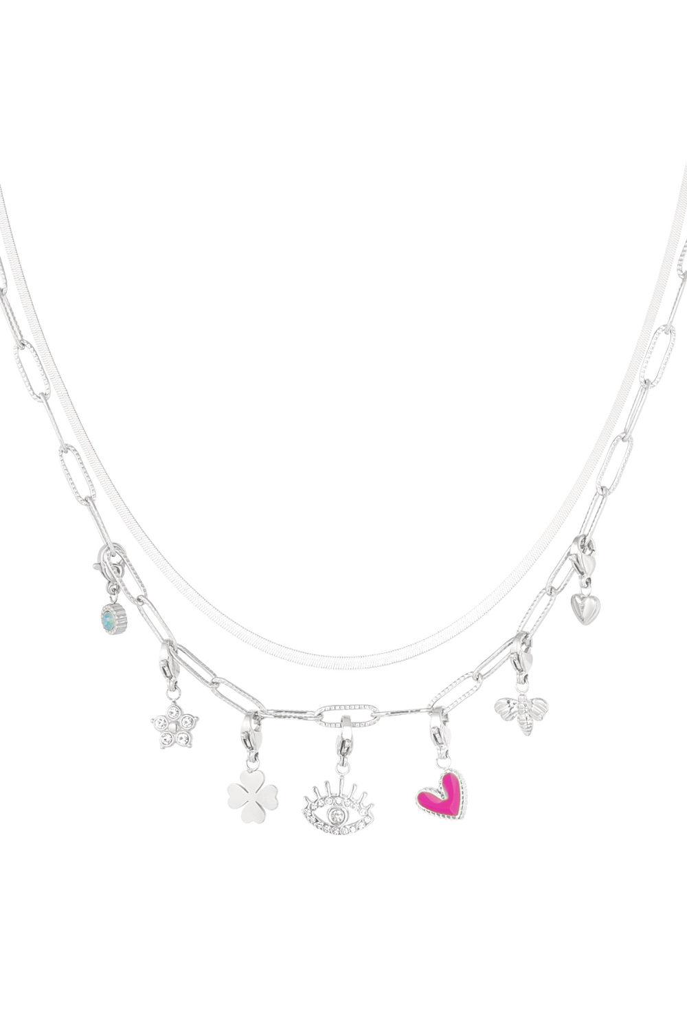 Collier À Breloques Lovey Dovey - Doré 
