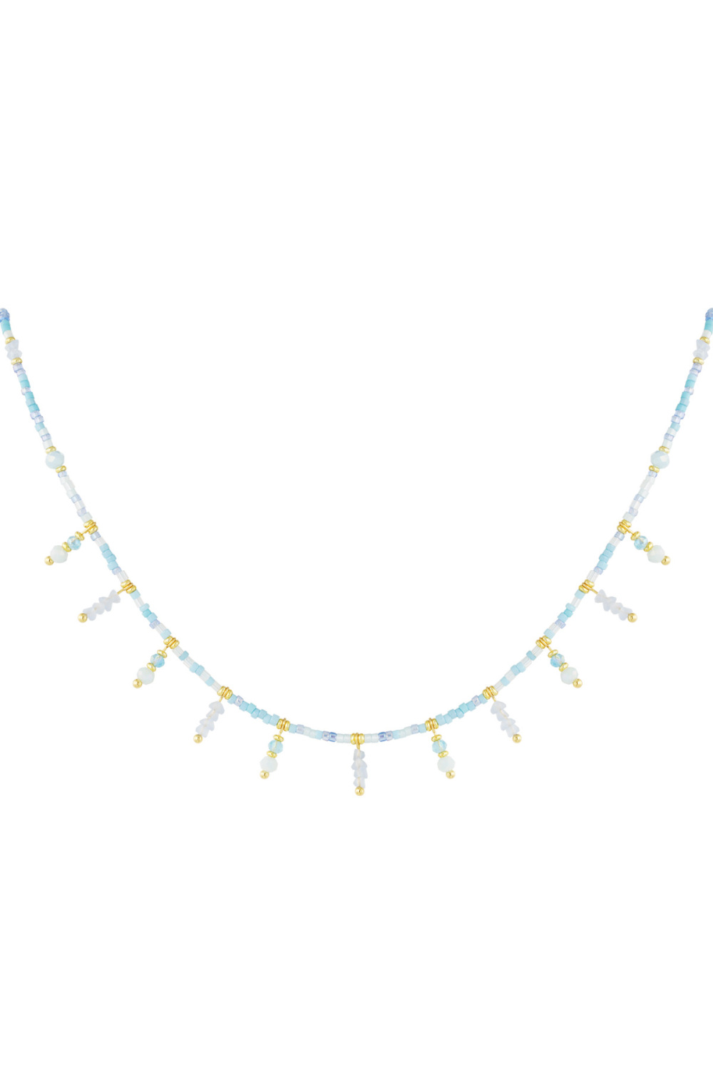 Collier Summer Sparkle - Couleur Or Bleu