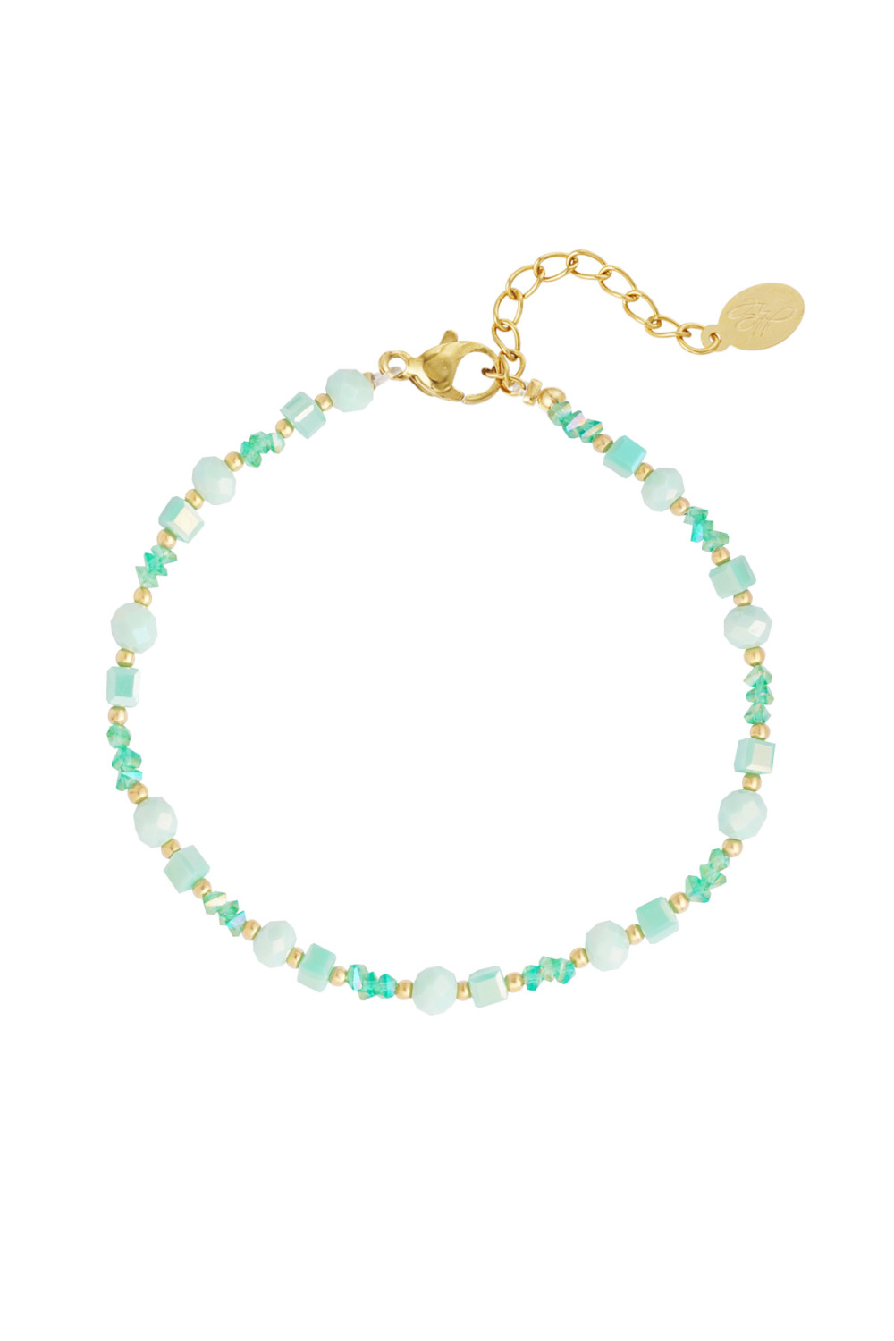 Bracelet De Cheville Beach Vibe - Vert/Couleur Or 