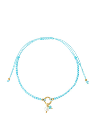 Bracelet De Cheville Simple Tressé Avec Perle h5 